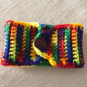 Hand Crafted Mug Warmer Multicolored Crochet